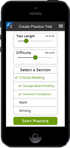 Create customized practice tests.